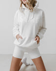 Surf Hoodie - White on White