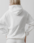 Surf Hoodie - White on White