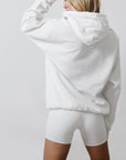 Surf Hoodie - White on White