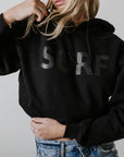 Surf Hoodie - Black on Black