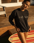 Après Surf Crewneck - Black on Black