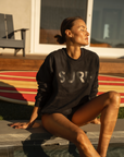 Surf Crewneck - Black on Black