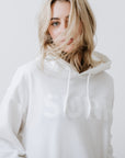 Surf Hoodie - White on White