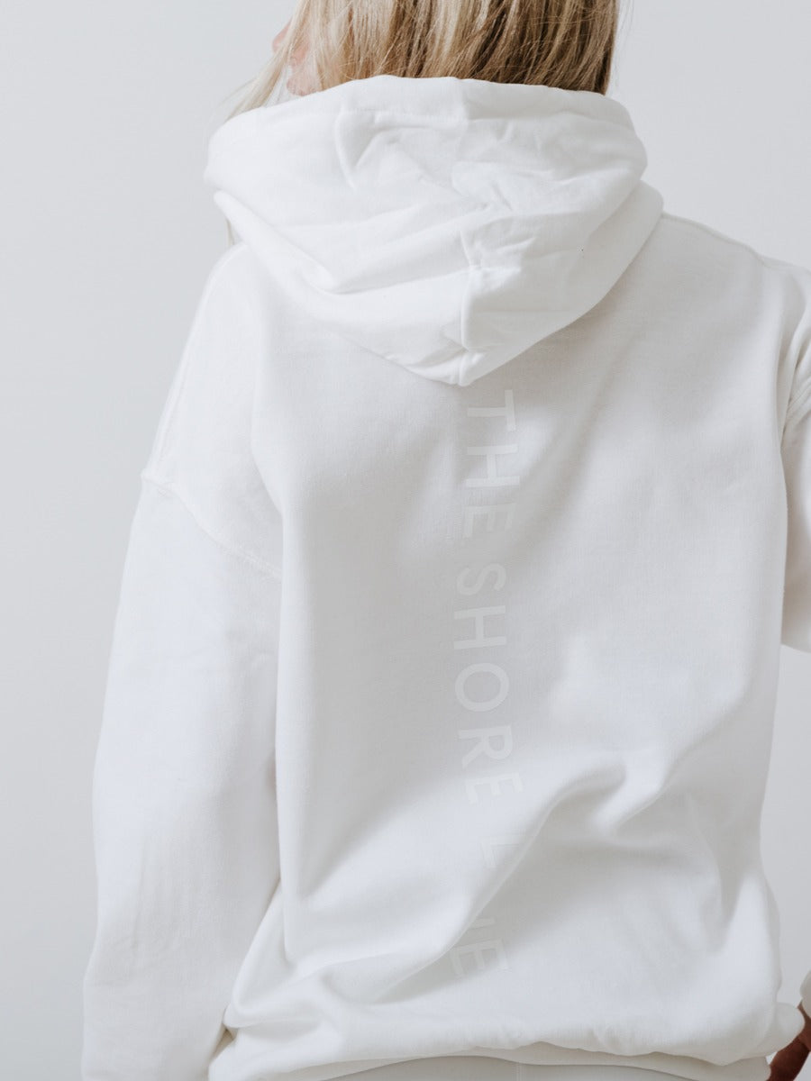 Surf Hoodie - White on White